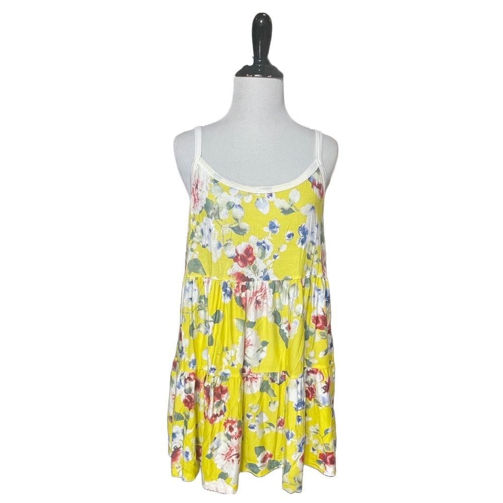 NWT 1 Clique Yellow Floral Sleeveless top Size S